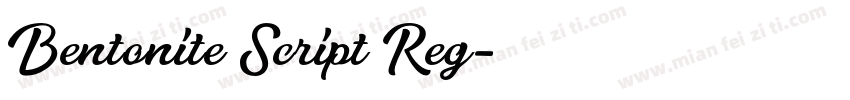 Bentonite Script Reg字体转换